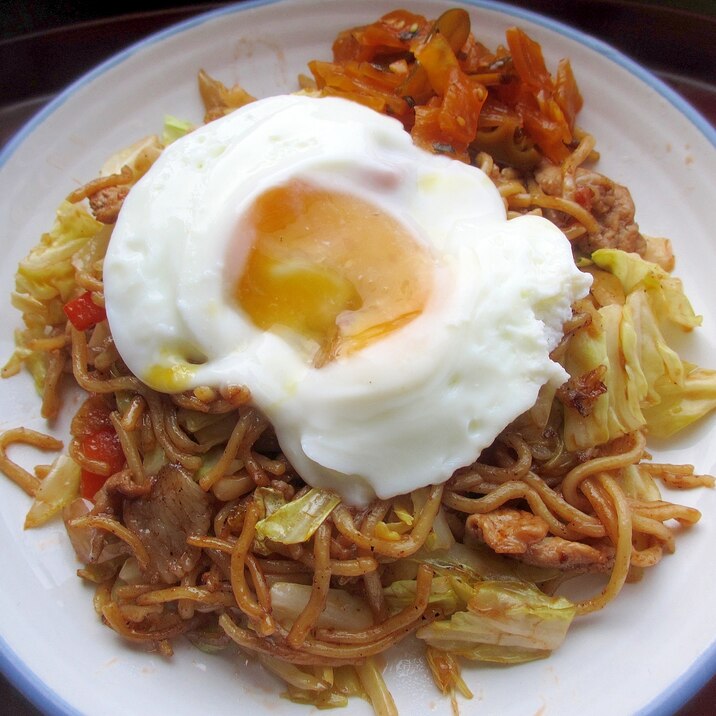 夜食でパワーアップ★横手風焼きそば